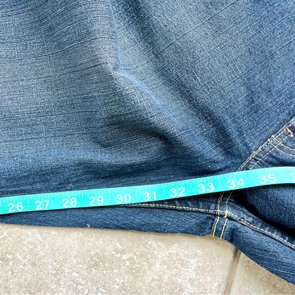 Levi Strauss Stretch Low Rise Bootcut Denim Dark Blue Jeans Women’s 6 LONG - Picture 11 of 11